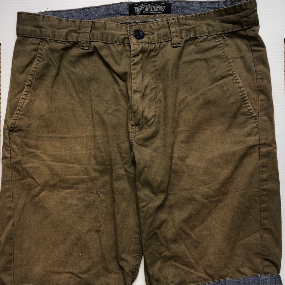 Sunday Work Clothes Army Green Shorts